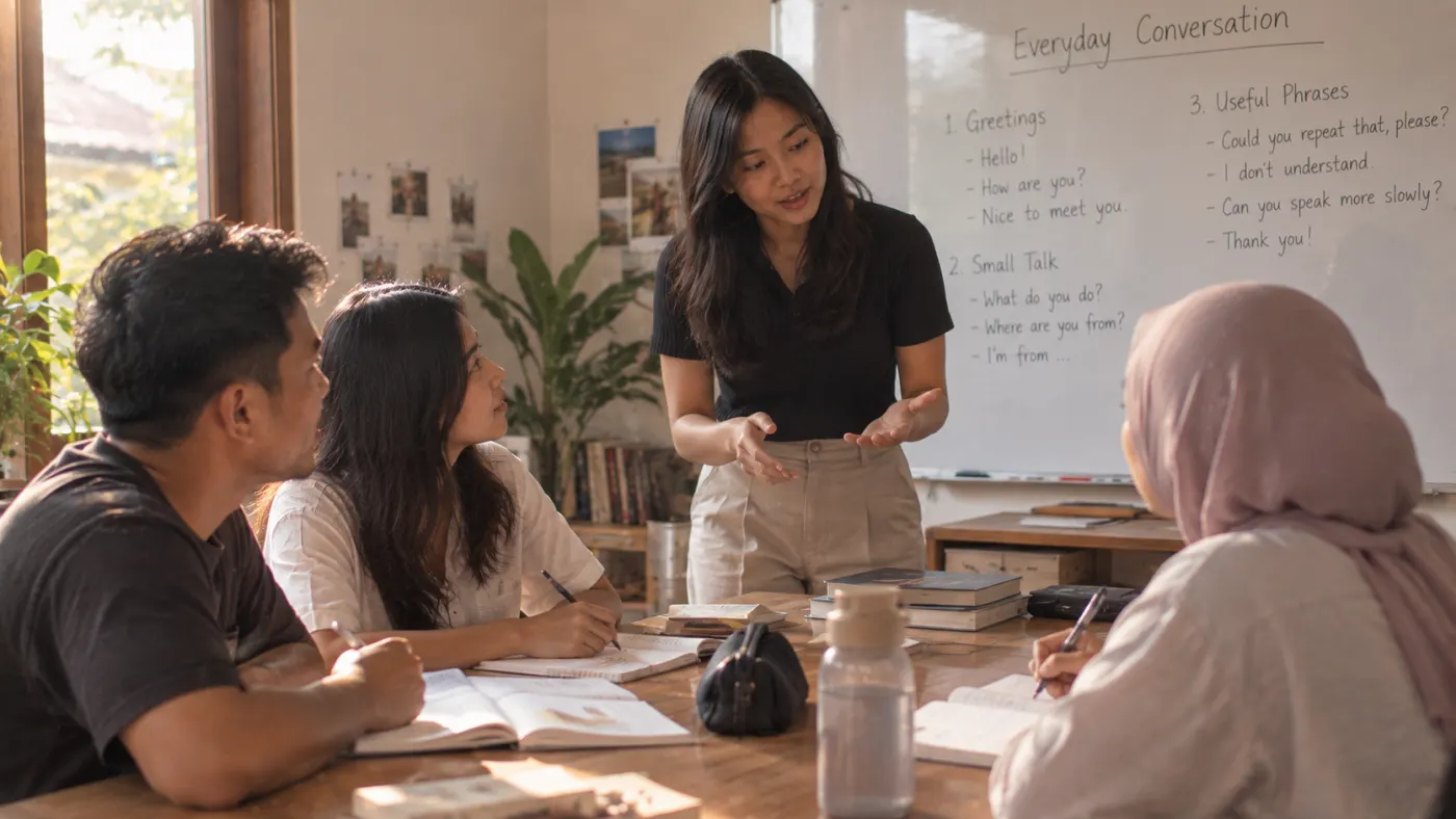 Inside a language school that runs on Westra.